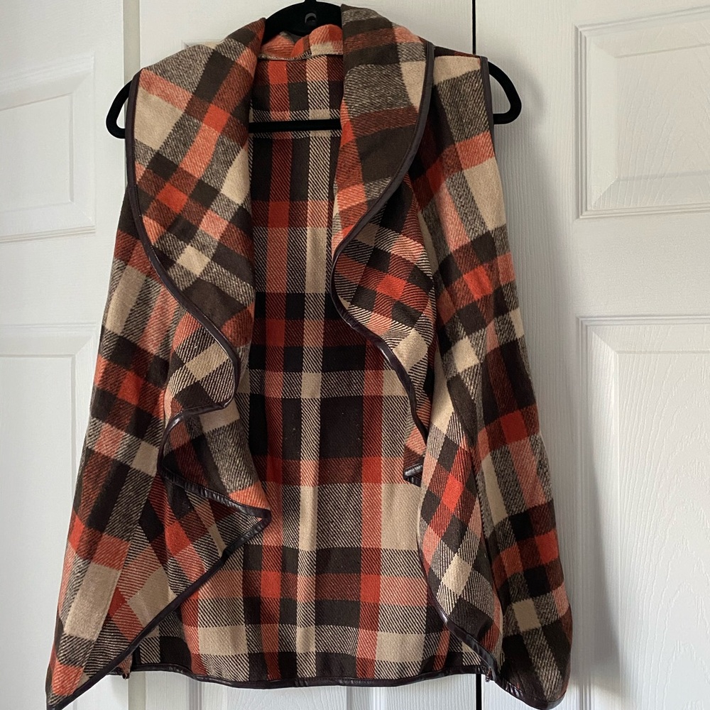 Winter open front vest